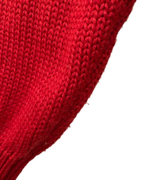 GCDS（ジーシーディーエス）GCDS (ジーシーディーエス) ロゴニット レッド×ブラック サイズ:Mの古着・服飾アイテム