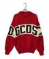 GCDS（ジーシーディーエス）の古着「ロゴニット」｜レッド×ブラック