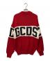 GCDS (ジーシーディーエス) ロゴニット レッド×ブラック サイズ:M：5000円