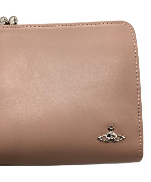 Vivienne Westwood（ヴィヴィアンウエストウッド）Vivienne Westwood (ヴィヴィアンウエストウッド) がま口長財布 ピンクの古着・服飾アイテム