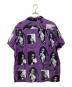 WACKO MARIA (ワコマリア) 総柄オープンカラーシャツ パープル サイズ:XL：13000円