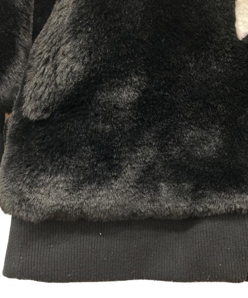 NO ID.（ノーアイディー）NO ID. (ノーアイディー) フェイクファージャケット ブラック サイズ:ONEの古着・服飾アイテム