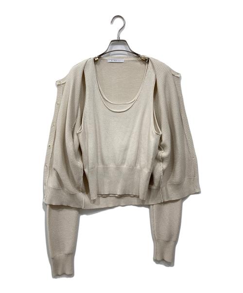 ETRE TOKYO（エトレトウキョウ）ETRE TOKYO (エトレトウキョウ) アンサンブルカーディガン アイボリー サイズ:Freeの古着・服飾アイテム