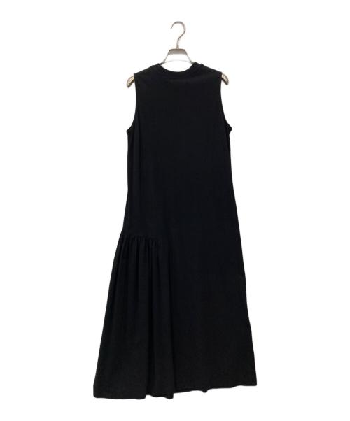 MACPHEE（マカフィー）MACPHEE (マカフィー) サイロプレミアム アシンメトリーギャザーワンピース ブラック サイズ:36の古着・服飾アイテム