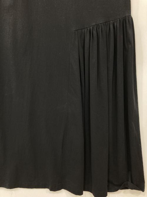MACPHEE（マカフィー）MACPHEE (マカフィー) サイロプレミアム アシンメトリーギャザーワンピース ブラック サイズ:36の古着・服飾アイテム
