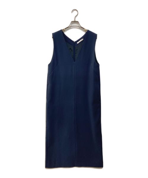 icB（アイシービー）icB (アイシービー) Round Nap ジャンパースカート ワンピース ネイビー サイズ:6の古着・服飾アイテム