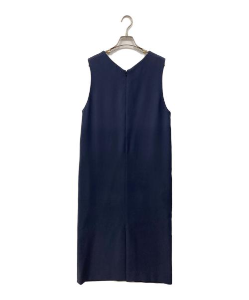 icB（アイシービー）icB (アイシービー) Round Nap ジャンパースカート ワンピース ネイビー サイズ:6の古着・服飾アイテム