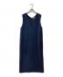 icB（アイシービー）の古着「Round Nap ジャンパースカート ワンピース」｜ネイビー