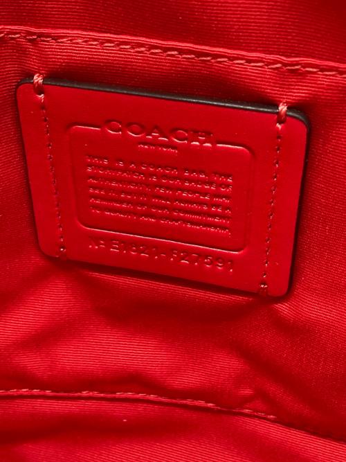COACH（コーチ）COACH (コーチ) 2WAYバッグ レッドの古着・服飾アイテム