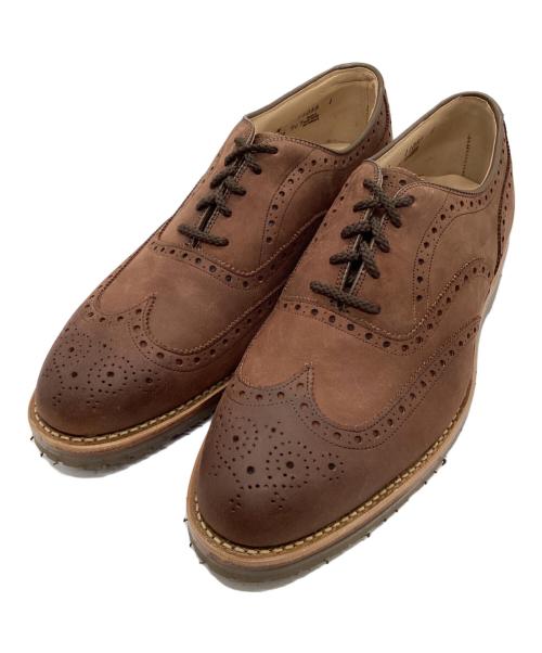 JOHNSTON&MURPHY（ジョンストン＆マーフィー）JOHNSTON&MURPHY (ジョンストン＆マーフィー) ウィングチップシューズ ブラウン サイズ:9の古着・服飾アイテム
