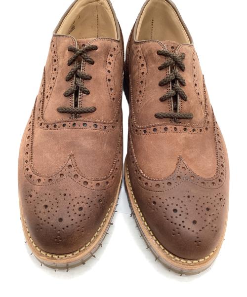 JOHNSTON&MURPHY（ジョンストン＆マーフィー）JOHNSTON&MURPHY (ジョンストン＆マーフィー) ウィングチップシューズ ブラウン サイズ:9の古着・服飾アイテム