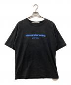 ALEXANDER WANGアレキサンダー・ワン）の古着「ウォッシュド加工ロゴTシャツ」｜グレー