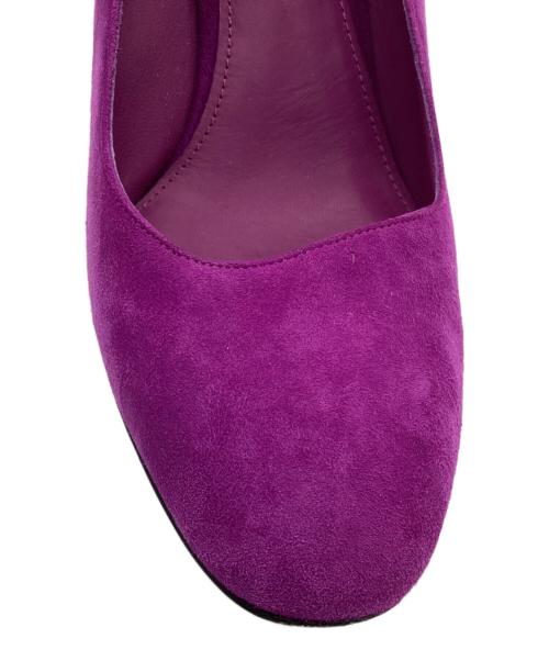 Salvatore Ferragamo（サルヴァトーレ フェラガモ）Salvatore Ferragamo (サルヴァトーレ フェラガモ) チャンキーヒールパンプス パープル サイズ:8 1/2の古着・服飾アイテム