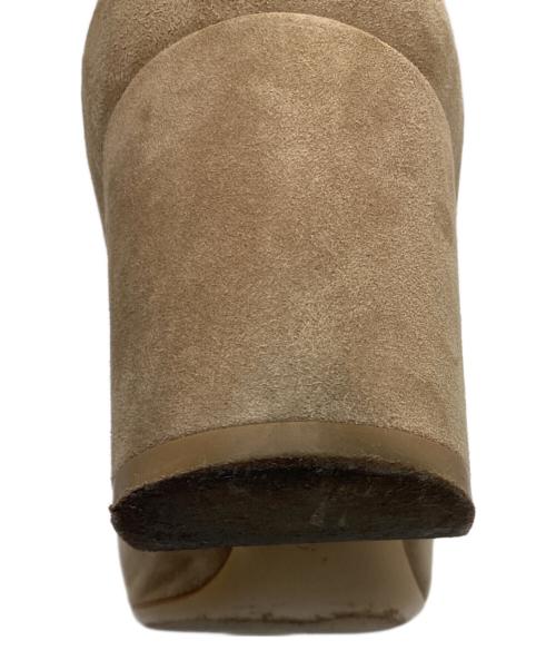 Salvatore Ferragamo（サルヴァトーレ フェラガモ）Salvatore Ferragamo (サルヴァトーレ フェラガモ) チャンキーヒールパンプス ベージュ サイズ:9の古着・服飾アイテム