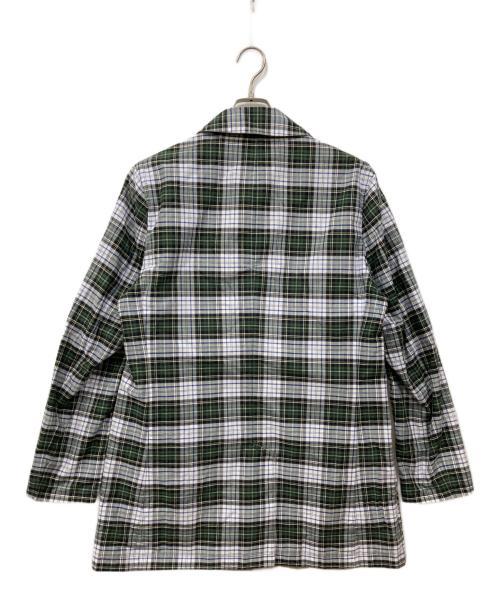 MACKINTOSH PHILOSOPHY（マッキントッシュ フィロソフィー）MACKINTOSH PHILOSOPHY (マッキントッシュ フィロソフィー) リバーシブルコート グリーン×ホワイト サイズ:40の古着・服飾アイテム