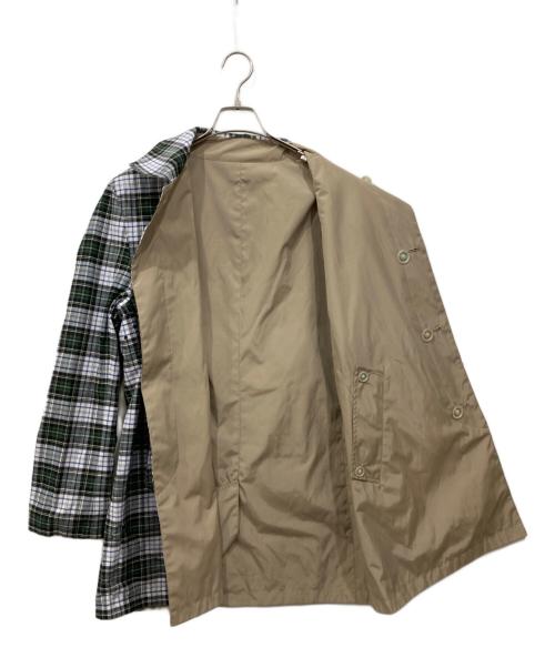 MACKINTOSH PHILOSOPHY（マッキントッシュ フィロソフィー）MACKINTOSH PHILOSOPHY (マッキントッシュ フィロソフィー) リバーシブルコート グリーン×ホワイト サイズ:40の古着・服飾アイテム