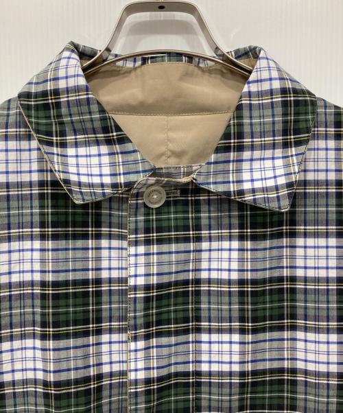 MACKINTOSH PHILOSOPHY（マッキントッシュ フィロソフィー）MACKINTOSH PHILOSOPHY (マッキントッシュ フィロソフィー) リバーシブルコート グリーン×ホワイト サイズ:40の古着・服飾アイテム