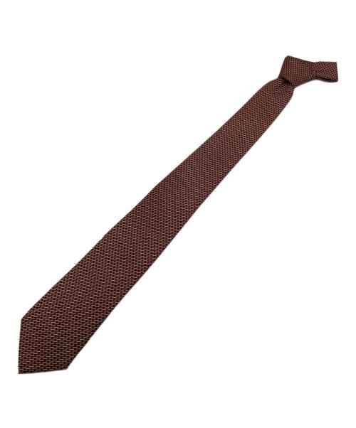 HERMES（エルメス）HERMES (エルメス) シルクネクタイ ブラウン サイズ:-の古着・服飾アイテム