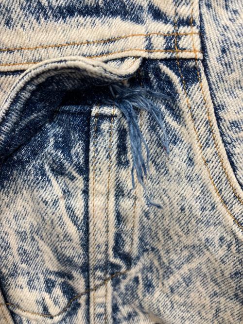 BRISTOL BLUES（ブリストル・ブルーズ）BRISTOL BLUES (ブリストル・ブルーズ) ケミカルウォッシュデニムジャケット インディゴ サイズ:-の古着・服飾アイテム