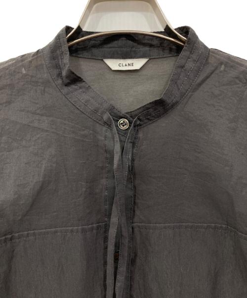CLANE（クラネ）CLANE (クラネ) シアー ドルマン シャツ グレー サイズ:Freeの古着・服飾アイテム