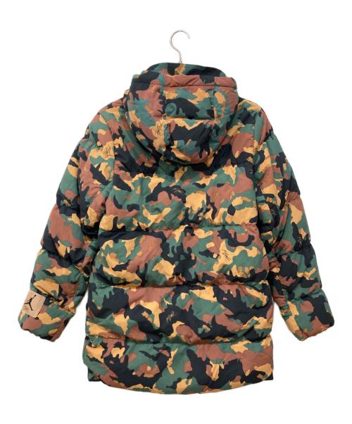 JORDAN（ジョーダン）JORDAN (ジョーダン) オール オーバープリント ダウンジャケット カーキ×ベージュ サイズ:Sの古着・服飾アイテム