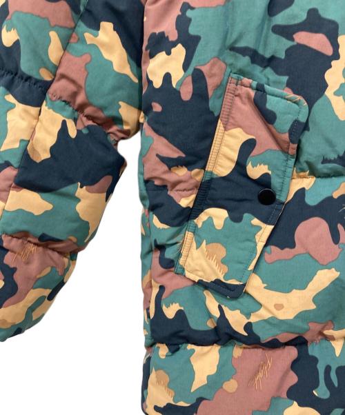JORDAN（ジョーダン）JORDAN (ジョーダン) オール オーバープリント ダウンジャケット カーキ×ベージュ サイズ:Sの古着・服飾アイテム