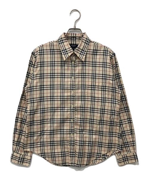 BURBERRY LONDON（バーバリーロンドン）BURBERRY LONDON (バーバリーロンドン) ノバチェックシャツ ベージュ サイズ:Lの古着・服飾アイテム
