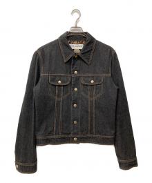 DOLCE & GABBANA（ドルチェ＆ガッバーナ）の古着「スナップボタンデニムジャケット」｜ブラック