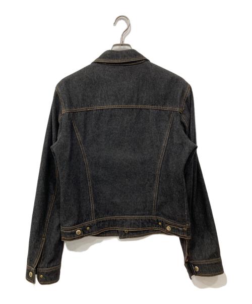 DOLCE & GABBANA（ドルチェ＆ガッバーナ）DOLCE & GABBANA (ドルチェ＆ガッバーナ) スナップボタンデニムジャケット ブラック サイズ:48の古着・服飾アイテム