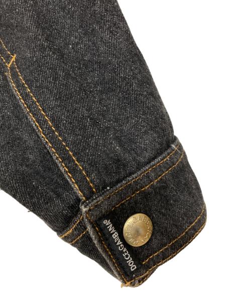 DOLCE & GABBANA（ドルチェ＆ガッバーナ）DOLCE & GABBANA (ドルチェ＆ガッバーナ) スナップボタンデニムジャケット ブラック サイズ:48の古着・服飾アイテム