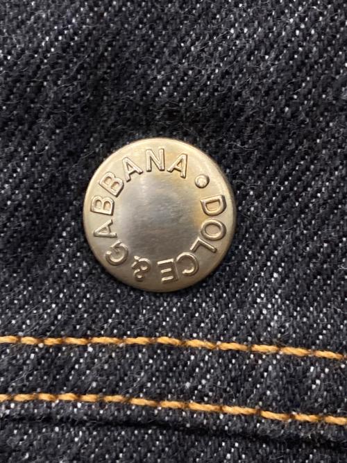 DOLCE & GABBANA（ドルチェ＆ガッバーナ）DOLCE & GABBANA (ドルチェ＆ガッバーナ) スナップボタンデニムジャケット ブラック サイズ:48の古着・服飾アイテム