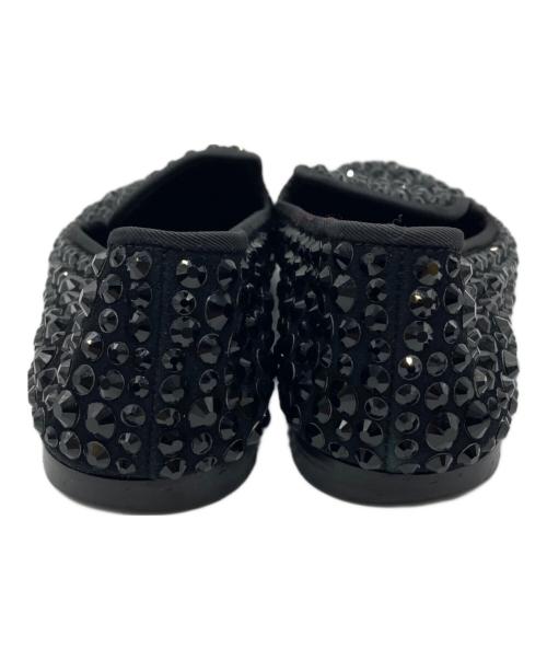 GIUSEPPE ZANOTTI（ジュゼッペザノッティ）GIUSEPPE ZANOTTI (ジュゼッペザノッティ) ビジュースリッポン ブラック サイズ:38の古着・服飾アイテム