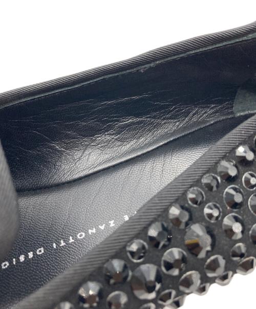 GIUSEPPE ZANOTTI（ジュゼッペザノッティ）GIUSEPPE ZANOTTI (ジュゼッペザノッティ) ビジュースリッポン ブラック サイズ:38の古着・服飾アイテム