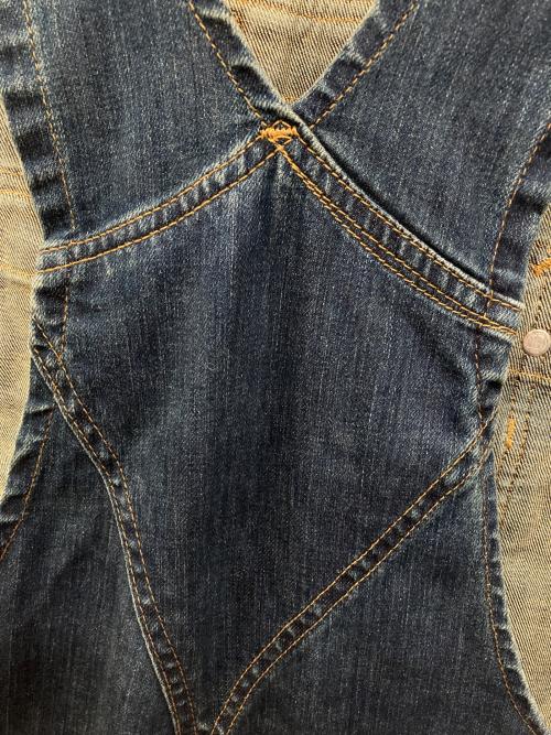 CarHartt（カーハート）CarHartt (カーハート) ダブルニーデニムオーバーオール インディゴ サイズ:30の古着・服飾アイテム