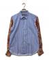 COMME des GARCONS HOMME DEUX（コムデギャルソン オム ドゥ）の古着「切替ストライプシャツ」｜ブルー