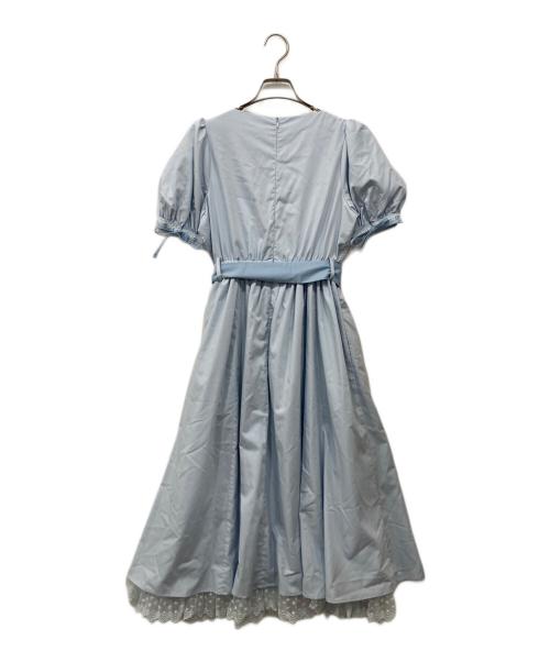 Areeam（アリーム）Areeam (アリーム) カシュクールワンピース ブルー サイズ:Freeの古着・服飾アイテム