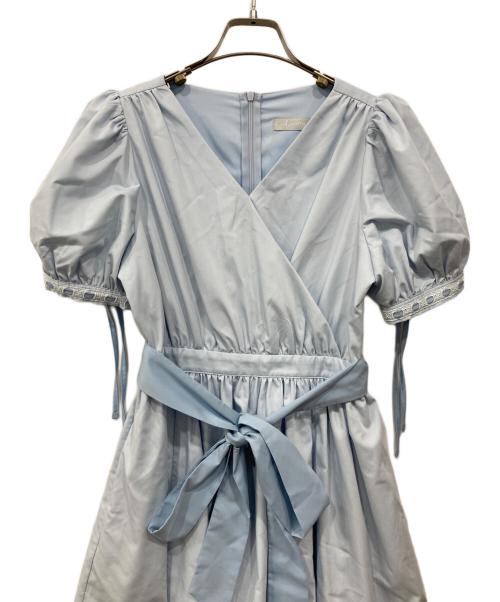 Areeam（アリーム）Areeam (アリーム) カシュクールワンピース ブルー サイズ:Freeの古着・服飾アイテム