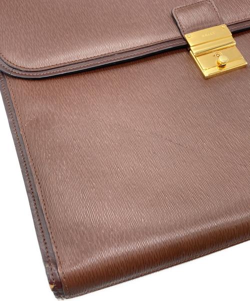 BALLY（バリー）BALLY (バリー) レザーブリーフケース ブラウンの古着・服飾アイテム