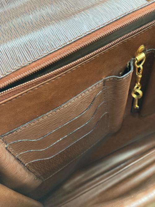BALLY（バリー）BALLY (バリー) レザーブリーフケース ブラウンの古着・服飾アイテム