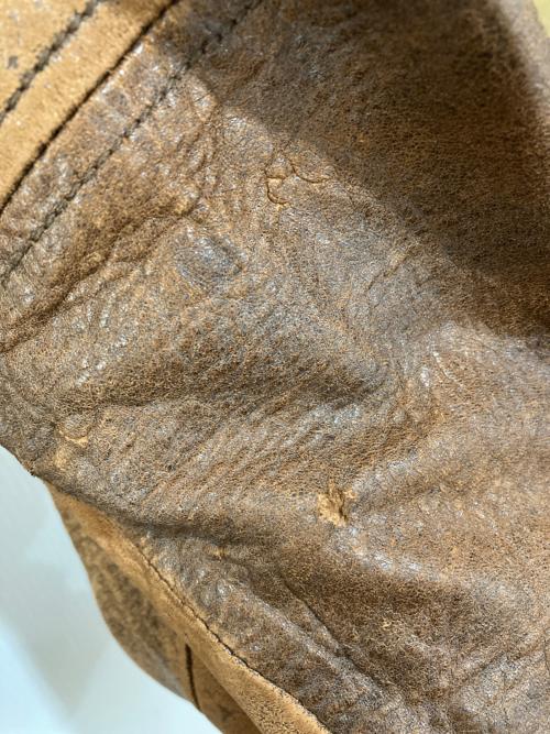 CONTEXT（コンテキスト）CONTEXT (コンテキスト) レザーブルゾン ブラウン サイズ:Lの古着・服飾アイテム