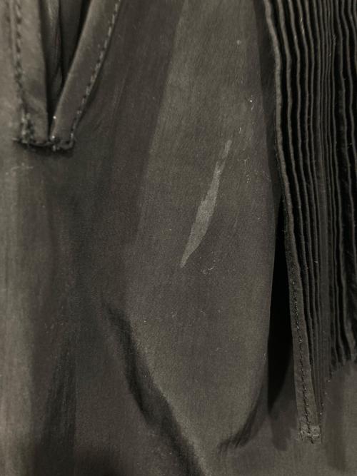 machatt（マチャット）machatt (マチャット) プリーツ オーバーカラー ブラウス ブラック サイズ:Freeの古着・服飾アイテム