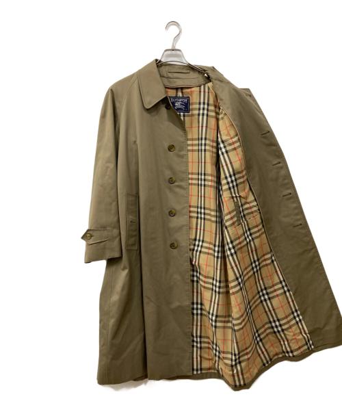 Burberry's（バーバリー）Burberry's (バーバリー) ノバチェックステンカラーコート オリーブ サイズ:38の古着・服飾アイテム