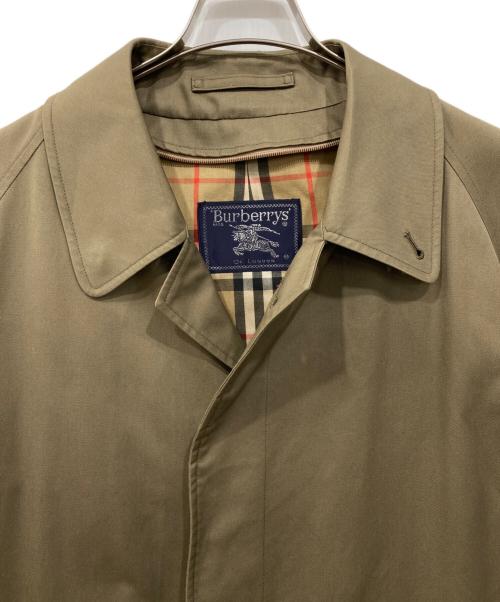 Burberry's（バーバリー）Burberry's (バーバリー) ノバチェックステンカラーコート オリーブ サイズ:38の古着・服飾アイテム