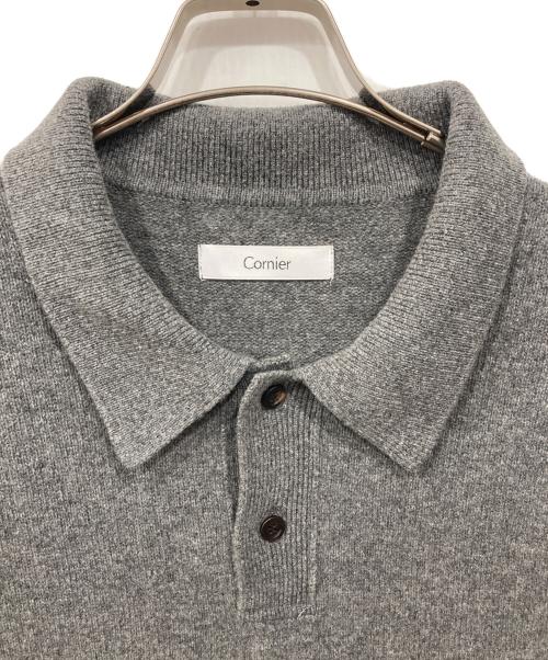cornier（コルニエ）Cornier (コルニエ) ニットポロシャツ グレー サイズ:Lの古着・服飾アイテム
