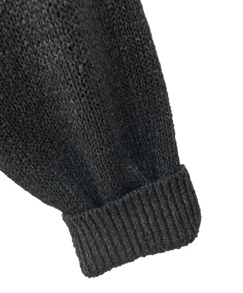 BEAUTY&YOUTH（ビューティーアンドユース）BEAUTY&YOUTH (ビューティーアンドユース) ペイパー アゼ スキッパー ニット グレー サイズ:XLの古着・服飾アイテム