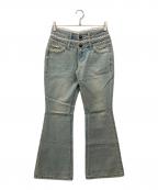 sculptorスカルプター）の古着「ダブルウェスト ブーツカット デニム」｜インディゴ