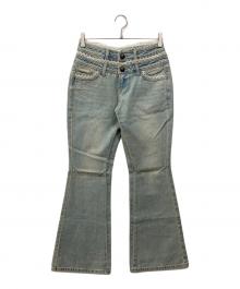 sculptor（スカルプター）の古着「ダブルウェスト ブーツカット デニム」｜インディゴ