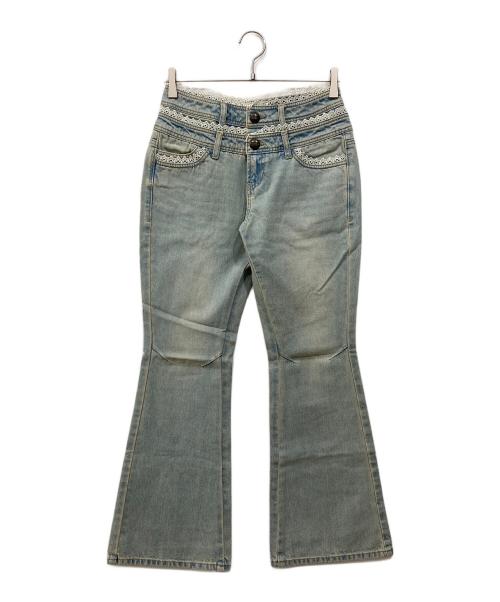 sculptor（スカルプター）sculptor (スカルプター) ダブルウェスト ブーツカット デニム インディゴ サイズ:Sの古着・服飾アイテム