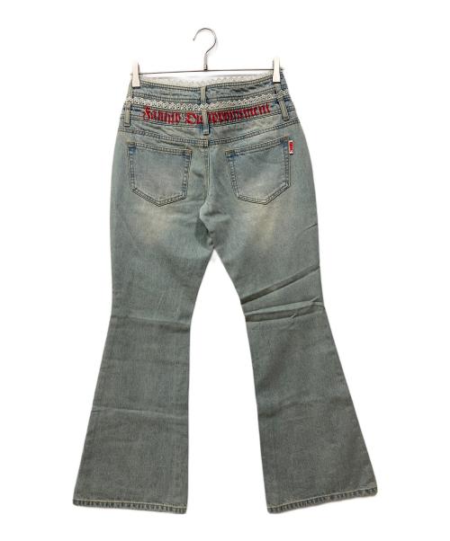 sculptor（スカルプター）sculptor (スカルプター) ダブルウェスト ブーツカット デニム インディゴ サイズ:Sの古着・服飾アイテム