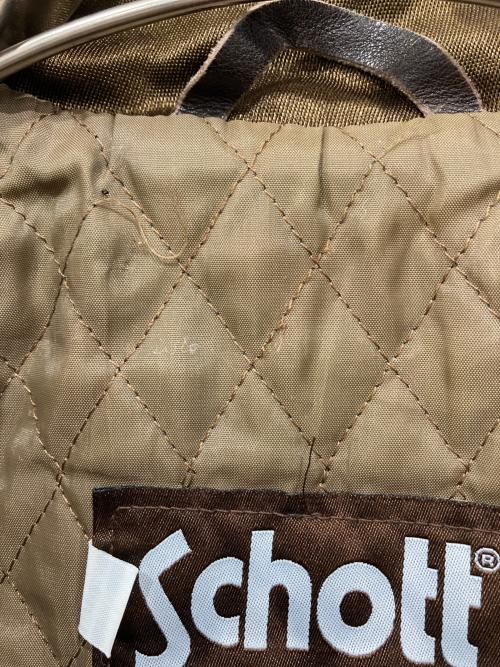 Schott（ショット）Schott (ショット) シングルライダースジャケット ブラウン サイズ:Mの古着・服飾アイテム